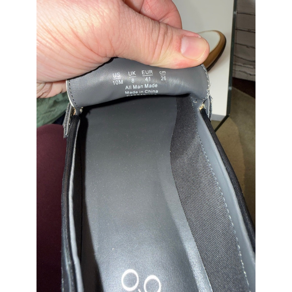 Women's Franco Sarto Cassandra Platform Penny Loafers Size 10 Brown White Black - Picture 8 of 10